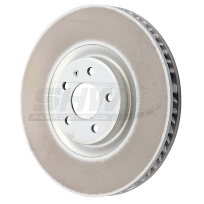 SHW Performance SHW 19-21 Porsche Macan S 3.0L Left Front Smooth Monobloc Brake Rotor (95B615301AA)