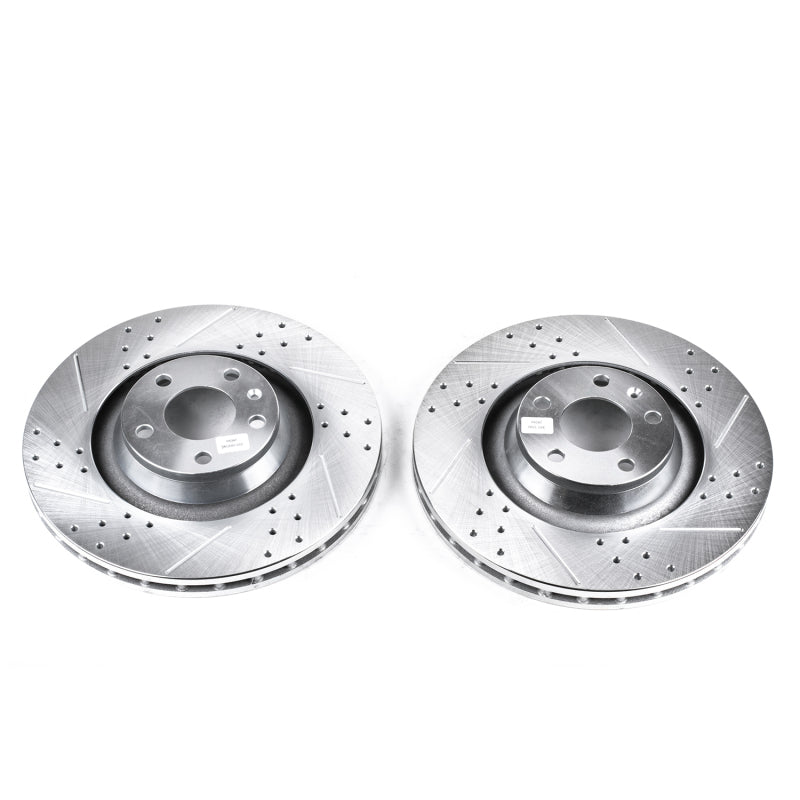 PowerStop Power Stop 05-11 Audi A6 Quattro Front Evolution Drilled & Slotted Rotors - Pair