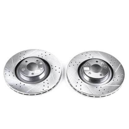 PowerStop Power Stop 05-11 Audi A6 Quattro Front Evolution Drilled & Slotted Rotors - Pair