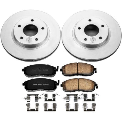 PowerStop Power Stop 99-01 Nissan Maxima Front Z17 Evolution Geomet Coated Brake Kit