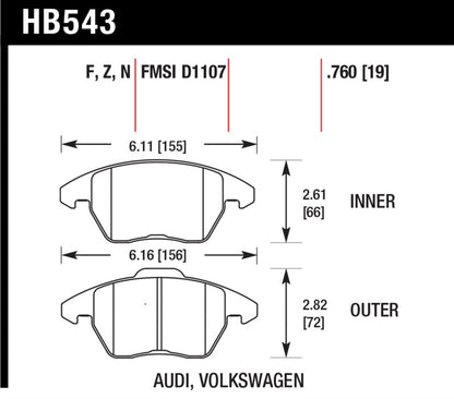 Hawk Performance Hawk HP+ Street Brake Pads