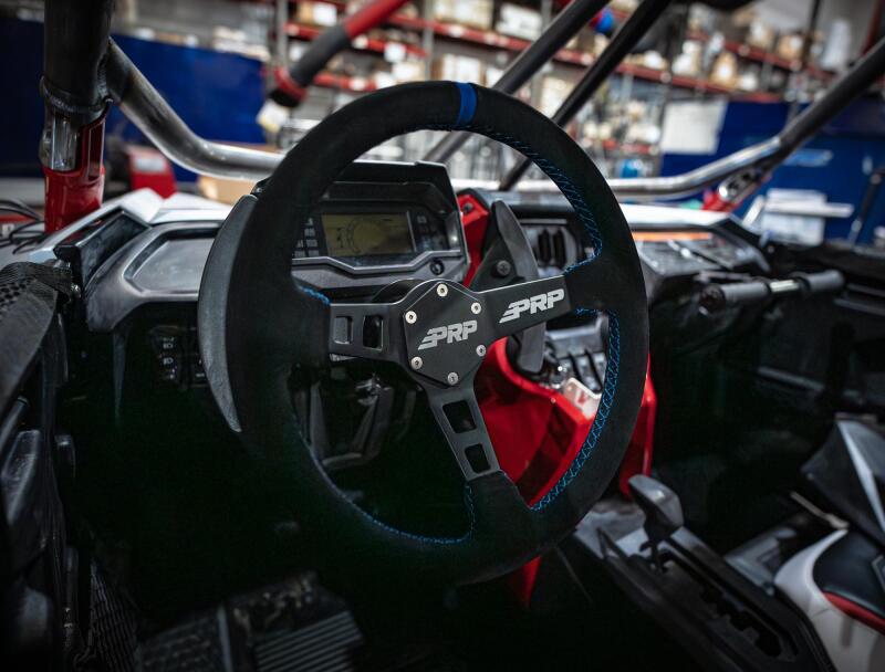 PRP Seats PRP Deep Dish Suede Steering Wheel - Blue