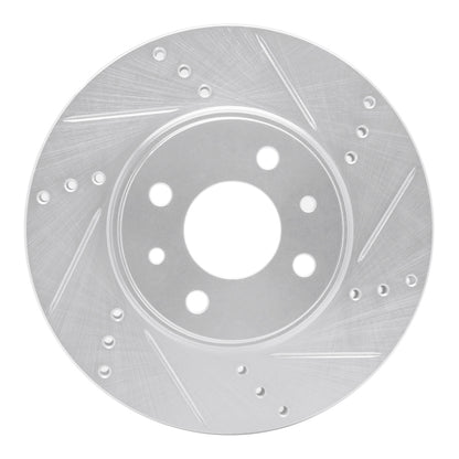 R1 Concepts R1 09-19 Dodge Vision (Mexico) Front Right Drilled & Slotted Silver Brake Rotor