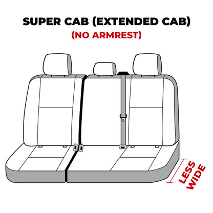 Covercraft 19-24 Ford F-150 Polycotton SeatSaver Custom Second Row Seat Covers - Taupe