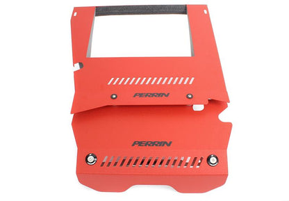 Perrin Performance PERRIN 15-21 Subaru WRX Engine Cover Kit (Intercooler & Pulley Covers Incl.) - Red