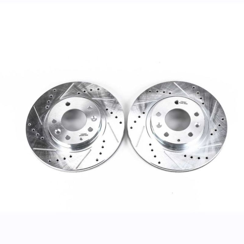 PowerStop Power Stop 06-15 Mazda MX-5 Miata Front Evolution Drilled & Slotted Rotors - Pair