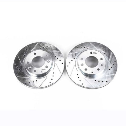 PowerStop Power Stop 06-15 Mazda MX-5 Miata Front Evolution Drilled & Slotted Rotors - Pair