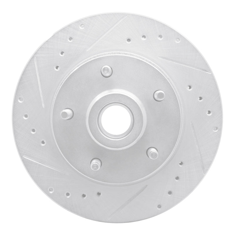 R1 Concepts R1 73-73 Ford Country Squire Front Left Drilled & Slotted Silver Brake Rotor