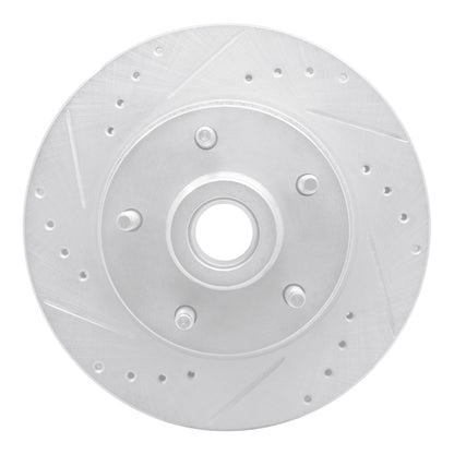 R1 Concepts R1 73-73 Ford Country Squire Front Left Drilled & Slotted Silver Brake Rotor