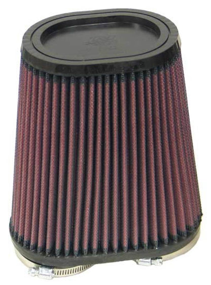 K&N Engineering K&N Universal Rubber Filter Dual Flange Oval Tprd 3.75in Base O/S W x 3.438in Top O/S W x 6.75in H