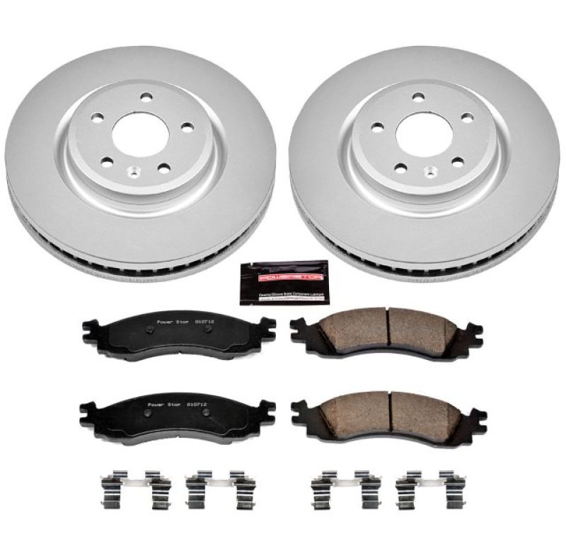 PowerStop Power Stop 11-12 Ford Taurus Front Z17 Evolution Geomet Coated Brake Kit