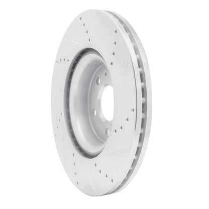 R1 Concepts R1 12-20 Audi Q5 (Mexico) Front Left Drilled & Slotted Silver Brake Rotor