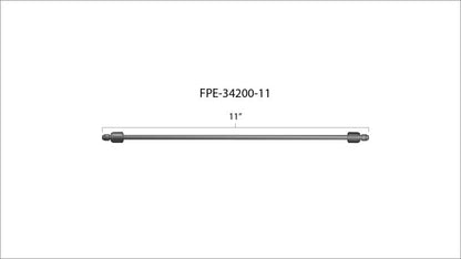 Fleece Performance 11in High Pressure Fuel Line (8mm x 3.5mm Line M14x1.5 Nuts)