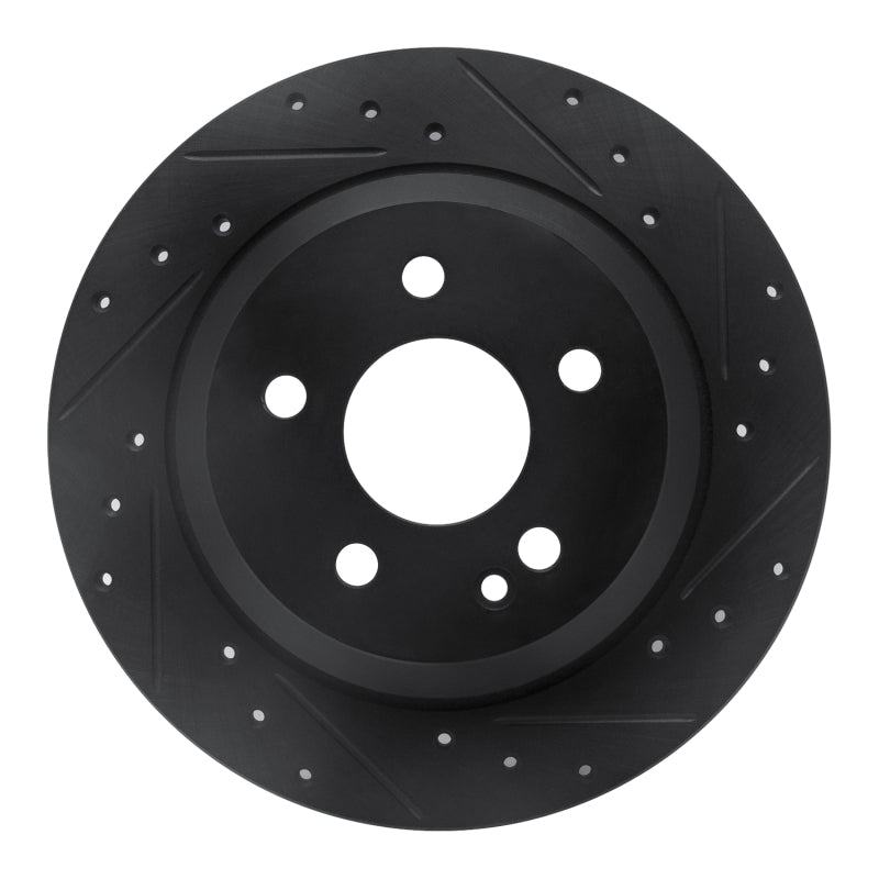 R1 Concepts R1 16-23 Mercedes-Benz Viano (Mexico) Rear Right Drilled & Slotted Black Brake Rotor