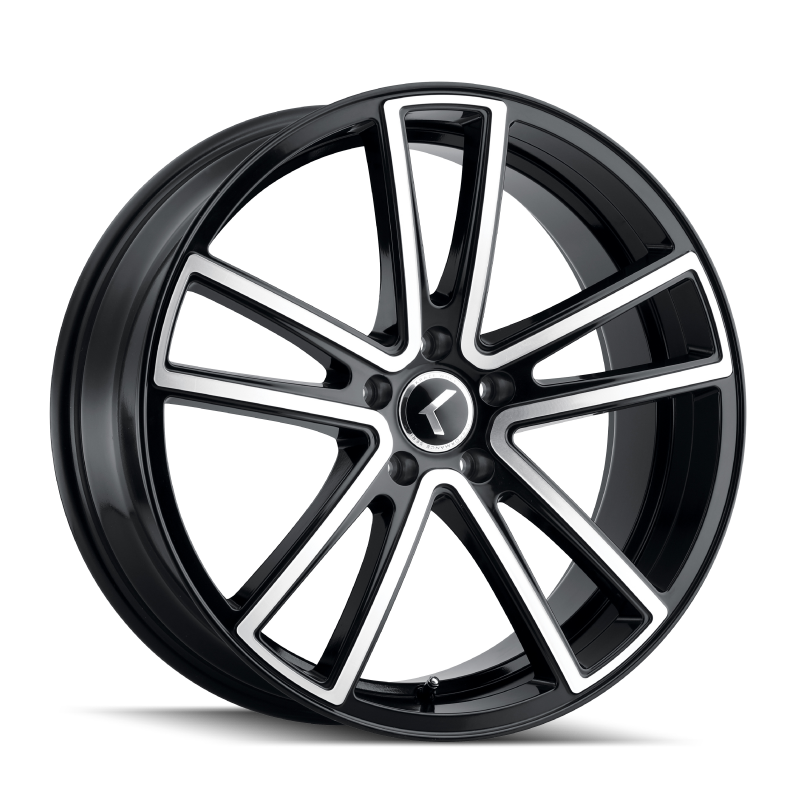 Kraze Wheels Kraze KR190 Lusso 22x8.5 / 5x115 BP / 38mm Offset / 72.62mm Hub Gloss Black Machined Wheel