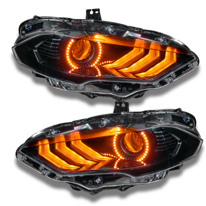 ORACLE Lighting Oracle 18-21 Ford Mustang DRL Upgrade w/ Halo Kit - ColorSHIFT