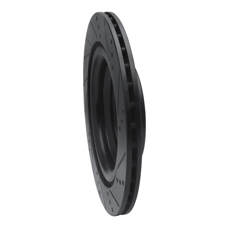 R1 Concepts R1 13-19 Mercedes-Benz GL350 Rear Left Drilled & Slotted Black Brake Rotor