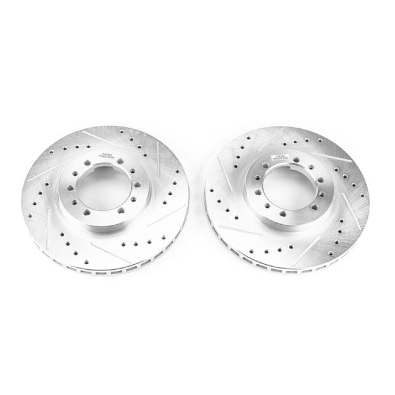 PowerStop Power Stop 91-96 Mitsubishi Montero Front Evolution Drilled & Slotted Rotors - Pair