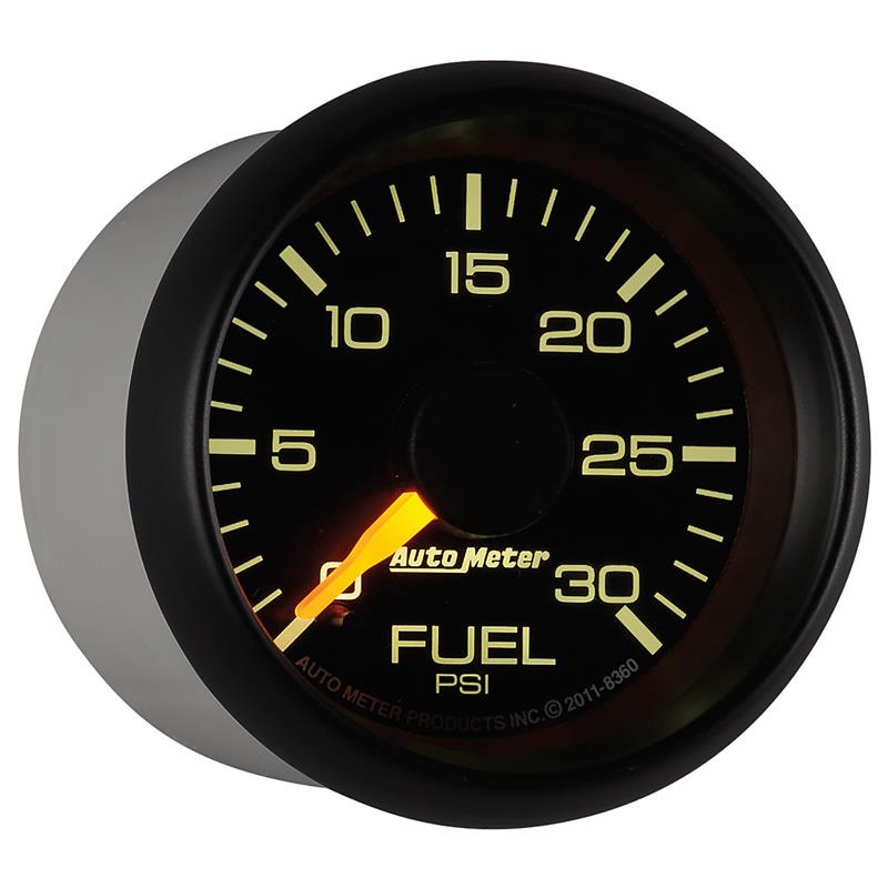Autometer Factory Match Chevy 2-1/16in FSE 0-30 PSI Fuel Pressure Gauge