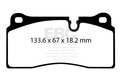 EBC 2018+ BMW M2 Competition 3.0TT Bluestuff Rear Brake Pads