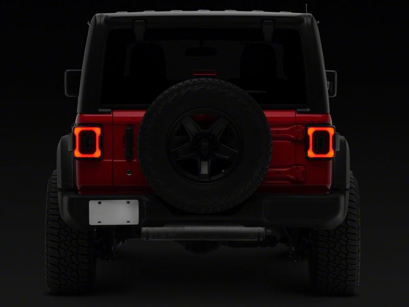 Raxiom 18-23 Jeep Wrangler JL Axial Series Carver LED Tail Lights- Black Housing (Smoked Lens)