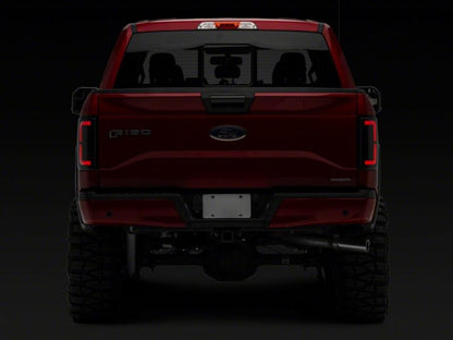 Raxiom 15-17 Ford F-150 Axial Series LED Tail Lights- Black Housing (Smoked Lens)