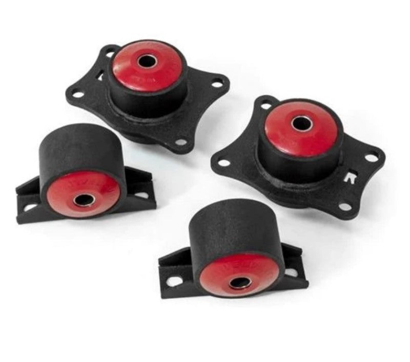 Innovative Mounts Innovative 00-09 Honda S2000 F-Series Black Steel Mounts 75A Bushings (Rear Diff Mounts OEM Diff)