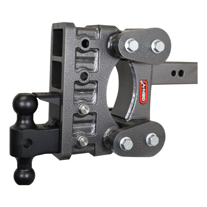 GEN-Y Hitch Gen-Y The Boss Torsion-Flex 2.5in Shank 6in Drop 3.5K Hitch w/GH-0161 Dual-Ball/Pintle Lock