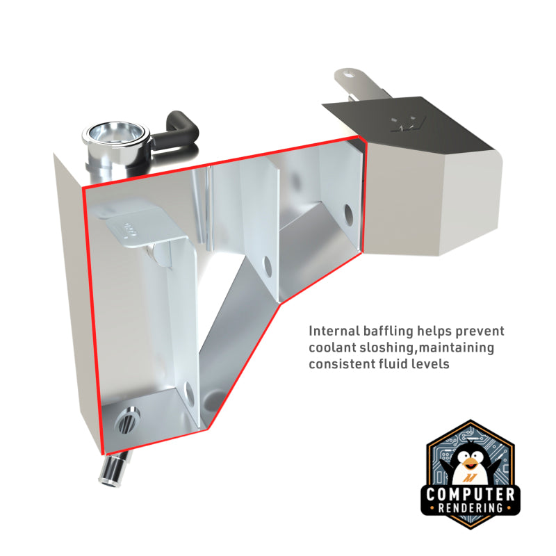 Mishimoto 2015+ Hellcat Aluminum Expansion Tank - Black