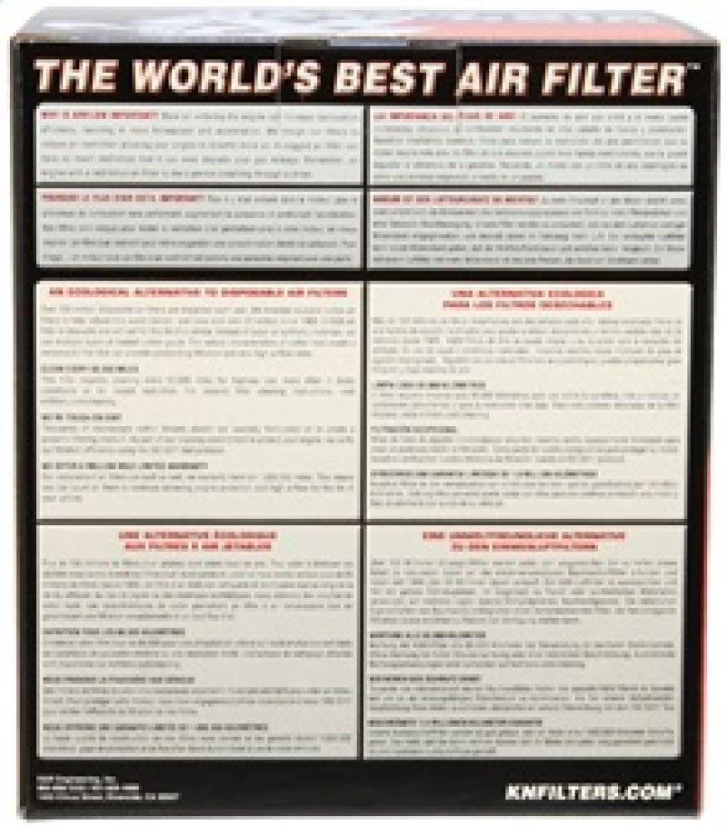 K&N Engineering K&N Filter Universal Rubber Filter 4in Flg 6 17/32in OD 8 21/32in H