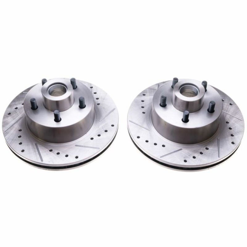 PowerStop Power Stop 70-72 Dodge Challenger Front Evolution Drilled & Slotted Rotors - Pair