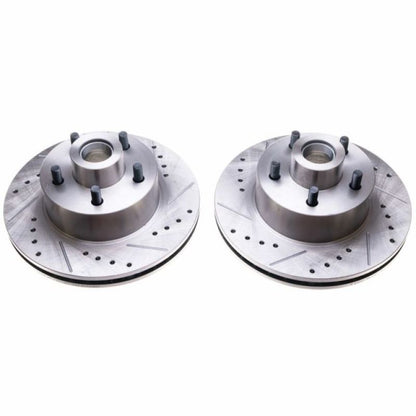 PowerStop Power Stop 70-72 Dodge Challenger Front Evolution Drilled & Slotted Rotors - Pair