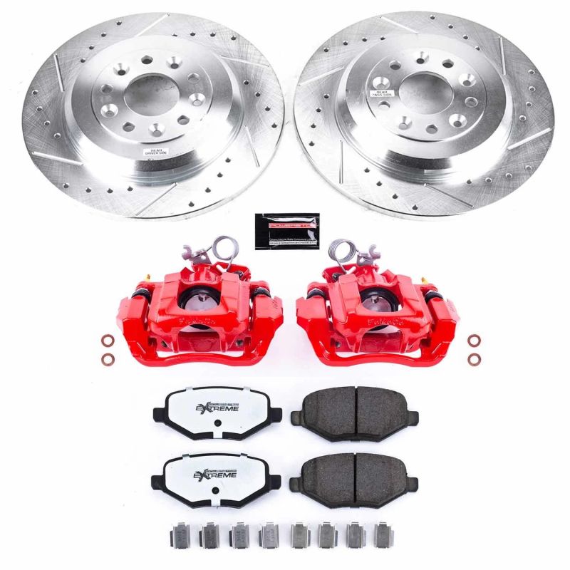 PowerStop Power Stop 11-15 Ford Edge Rear Z36 Truck & Tow Brake Kit w/Calipers