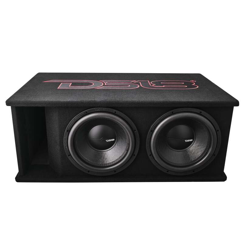 DS18 Dual 12in Loaded 1500 Watts RMS 2x ZR12.4D Ported Enclosure w/ Subwoofer