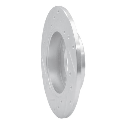 R1 Concepts R1 84-95 Audi 90 Quattro Rear Right Drilled & Slotted Silver Brake Rotor