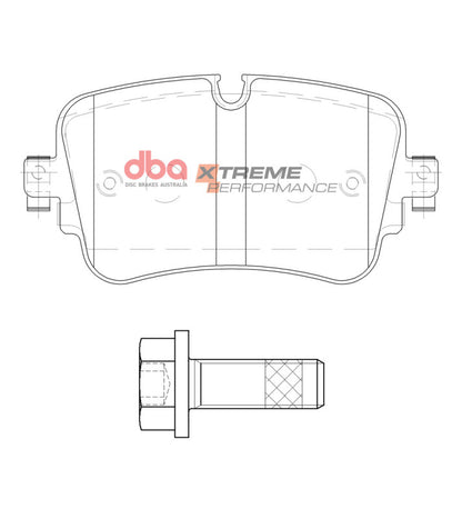 DBA 19-21 Audi A8 Quattro Rear XP Performance Brake Pads