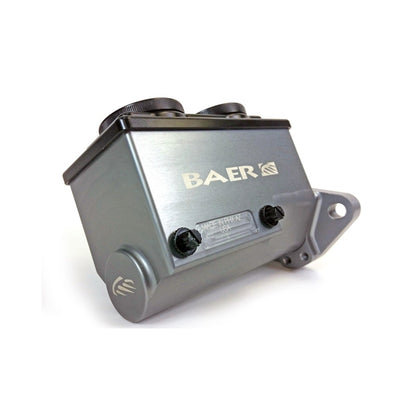 Baer Brakes GM/Ford 1in Bore Baer Brakes Remaster 2-Bolt Left Port Master Cylinder Assembly - Gray