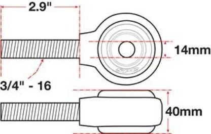 SPC Performance xAxis Rod End Ball Joint