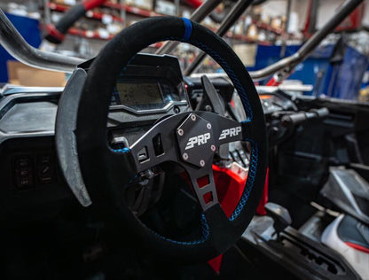 PRP Seats PRP Flat Suede Steering Wheel - Blue