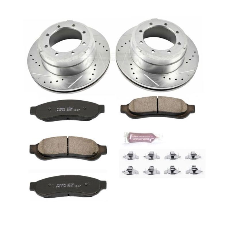 PowerStop Power Stop 05-10 Ford F-350 Super Duty Rear Z23 Evolution Sport Brake Kit