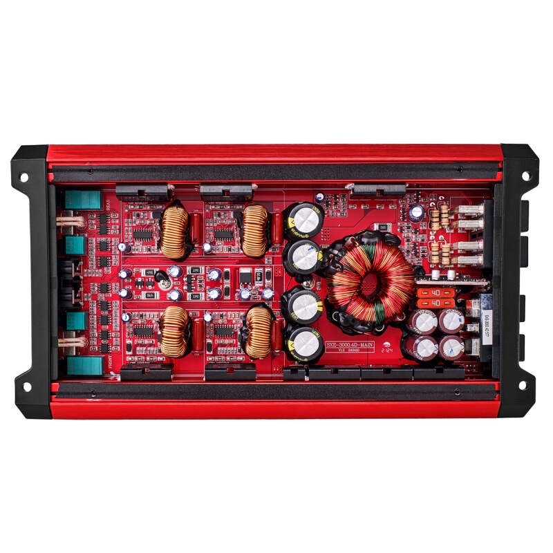 DS18 4-Channel SXE Amplifier Class D 2x 500/4ohm Bridge 4 x 320/2ohm 4 x 200/4ohm Watts RMS- Red