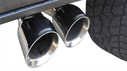 CORSA Performance Corsa 15-20 Ford F-150 5.0L V8 (Super Crew Cab) Polished Sport Single Side Dual 4in Tips CB Exhaust