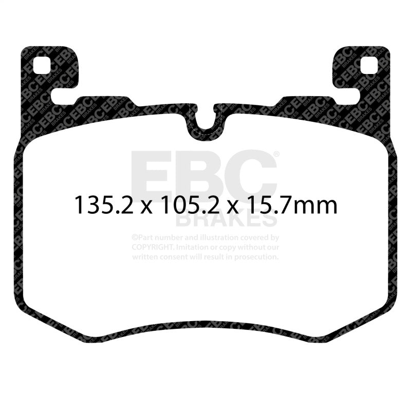 EBC 2019+ Jaguar F-Pace 5.0 Supercharged Bluestuff Front Brake Pads