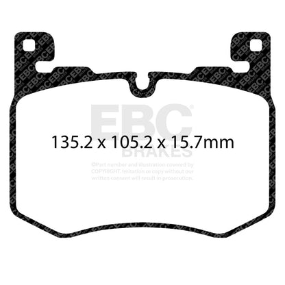 EBC 2019+ Jaguar F-Pace 5.0 Supercharged Bluestuff Front Brake Pads