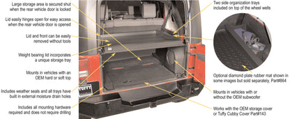 Tuffy Products Tuffy Jk Security Deck Enclosure 01 Blk