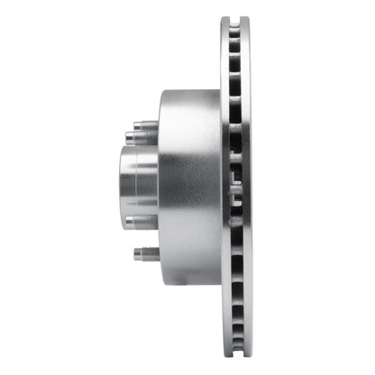 R1 Concepts R1 1974-1980 Ford Granada Front Left Drilled & Slotted Silver Brake Rotor