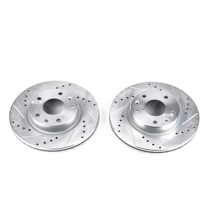PowerStop Power Stop 02-05 Land Rover Freelander Front Evolution Drilled & Slotted Rotors - Pair