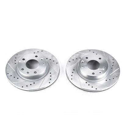 PowerStop Power Stop 02-05 Land Rover Freelander Front Evolution Drilled & Slotted Rotors - Pair