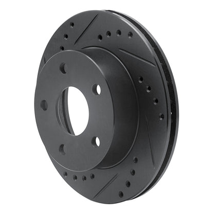 R1 Concepts R1 90-97 Ford AEROSTAR Right Front Drilled & Slotted Black Brake Rotor