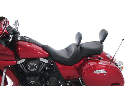 Mustang Motorcycle Mustang 11-19 Kawasaki Vulcan 1700, Vaquero Passenger Backrest - Black